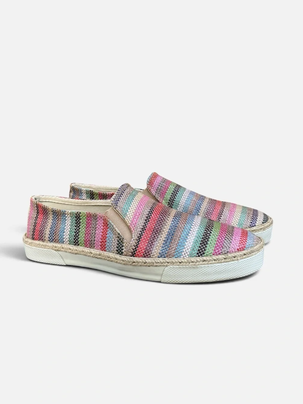 Jack Rogers Tucker Multi Striped Slip-on Sneaker Size 9